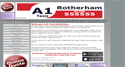 Desktop Screenshot of a1taxisrotherham.co.uk